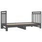 vidaXL Sofá cama extraíble madera maciza de pino gris 2x(90x190) cm vidaXL Sofá cama extraíble madera maciza de pino gris 2x(90x190) cm