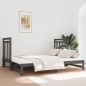 vidaXL Sofá cama extraíble madera maciza de pino gris 2x(90x190) cm vidaXL Sofá cama extraíble madera maciza de pino gris 2x(90x190) cm