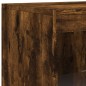 vidaXL Aparador con luz LED 3 pzas madera de ingeniería roble ahumado vidaXL Aparador con luz LED 3 pzas madera de ingeniería roble ahumado
