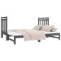 vidaXL Sofá cama extraíble madera maciza de pino gris 2x(90x190) cm vidaXL Sofá cama extraíble madera maciza de pino gris 2x(90x190) cm
