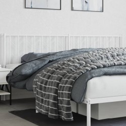 vidaXL Cabecero de metal blanco 200 cm