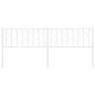 vidaXL Cabecero de metal blanco 200 cm vidaXL Cabecero de metal blanco 200 cm