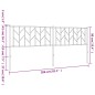 vidaXL Cabecero de metal blanco 200 cm vidaXL Cabecero de metal blanco 200 cm