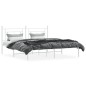 vidaXL Estructura de cama de metal con cabecero blanco 180x200 cm