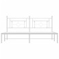 vidaXL Estructura de cama de metal con cabecero blanco 180x200 cm