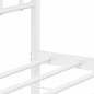 vidaXL Estructura de cama de metal con cabecero blanco 180x200 cm