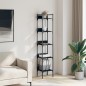 vidaXL Librería de 5 estantes madera ingeniería negro 35x30x174 cm vidaXL Librería de 5 estantes madera ingeniería negro 35x30x174 cm
