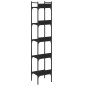 vidaXL Librería de 5 estantes madera ingeniería negro 35x30x174 cm vidaXL Librería de 5 estantes madera ingeniería negro 35x30x174 cm