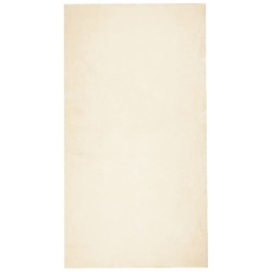 vidaXL Alfombra de pelo corto suave lavable HUARTE crema 80x150 cm