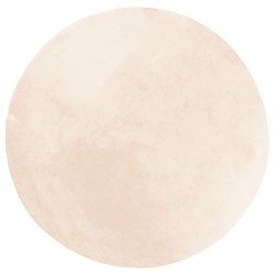 vidaXL Alfombra de pelo corto suave lavable HUARTE beige Ø 200 cm