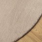 vidaXL Alfombra de pelo corto suave lavable HUARTE arena Ø 120 cm vidaXL Alfombra de pelo corto suave lavable HUARTE arena Ø 120 cm