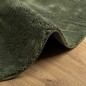 vidaXL Alfombra pelo corto suave lavable HUARTE verde bosque Ø 80 cm vidaXL Alfombra pelo corto suave lavable HUARTE verde bosque Ø 80 cm