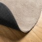vidaXL Alfombra de pelo corto suave lavable HUARTE arena Ø 80 cm vidaXL Alfombra de pelo corto suave lavable HUARTE arena Ø 80 cm