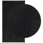 vidaXL Alfombra de pelo corto suave lavable HUARTE negro 60x110 cm vidaXL Alfombra de pelo corto suave lavable HUARTE negro 60x110 cm