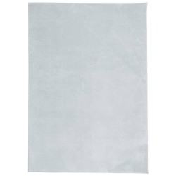 vidaXL Alfombra de pelo corto suave lavable HUARTE azul 140x200 cm