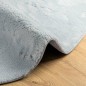 vidaXL Alfombra de pelo corto suave lavable HUARTE azul Ø 80 cm vidaXL Alfombra de pelo corto suave lavable HUARTE azul Ø 80 cm