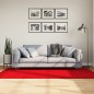 vidaXL Alfombra de pelo corto suave lavable HUARTE rojo 100x200 cm
