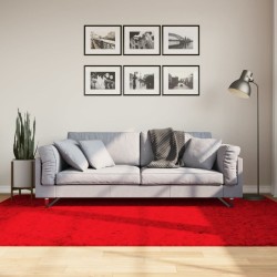 vidaXL Alfombra de pelo corto suave lavable HUARTE rojo 160x230 cm
