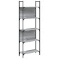 vidaXL Librería de 5 estantes madera gris Sonoma 60,5x24x166,5 cm