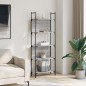 vidaXL Librería de 5 estantes madera gris Sonoma 60,5x24x166,5 cm