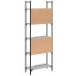 vidaXL Librería de 5 estantes madera gris Sonoma 60,5x24x166,5 cm