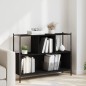 vidaXL Estantería madera de ingeniería negra 102x28x77,5 cm