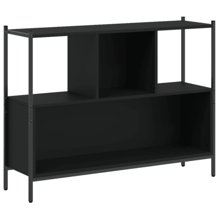 vidaXL Estantería madera de ingeniería negra 102x28x77,5 cm