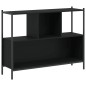 vidaXL Estantería madera de ingeniería negra 102x28x77,5 cm