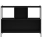 vidaXL Estantería madera de ingeniería negra 102x28x77,5 cm