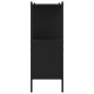 vidaXL Estantería madera de ingeniería negra 102x28x77,5 cm