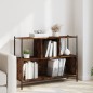 vidaXL Estantería madera de ingeniería roble ahumado 102x28x77,5 cm vidaXL Estantería madera de ingeniería roble ahumado 102x28x77,5 cm