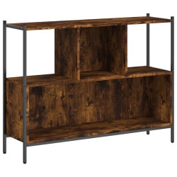 vidaXL Estantería madera de ingeniería roble ahumado 102x28x77,5 cm