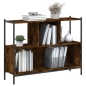 vidaXL Estantería madera de ingeniería roble ahumado 102x28x77,5 cm vidaXL Estantería madera de ingeniería roble ahumado 102x28x77,5 cm