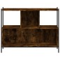 vidaXL Estantería madera de ingeniería roble ahumado 102x28x77,5 cm vidaXL Estantería madera de ingeniería roble ahumado 102x28x77,5 cm