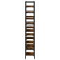 vidaXL Estantería madera ingeniería roble ahumado 127,5x28,5x172,5 cm vidaXL Estantería madera ingeniería roble ahumado 127,5x28,5x172,5 cm