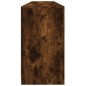 vidaXL Aparador con luces LED roble ahumado 181,5x37x67 cm