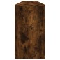 vidaXL Aparador con luces LED roble ahumado 202x37x67 cm