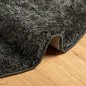 vidaXL Alfombra pelo largo aspecto brillante ISTAN antracita Ø 80 cm vidaXL Alfombra pelo largo aspecto brillante ISTAN antracita Ø 80 cm
