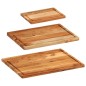 vidaXL Juego tablas de cortar con soporte 3 pzas madera maciza acacia vidaXL Juego tablas de cortar con soporte 3 pzas madera maciza acacia
