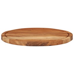 vidaXL Tabla de cortar madera maciza de acacia Ø40x2,5 cm