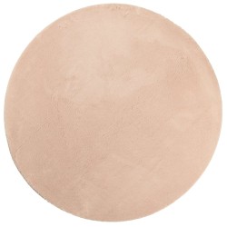 vidaXL Alfombra de pelo corto suave lavable HUARTE rosado Ø 80 cm