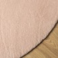 vidaXL Alfombra de pelo corto suave lavable HUARTE rosado Ø 80 cm vidaXL Alfombra de pelo corto suave lavable HUARTE rosado Ø 80 cm