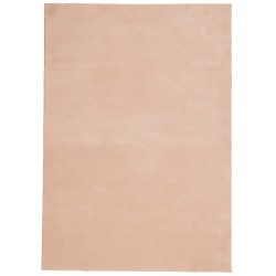 vidaXL Alfombra de pelo corto suave lavable HUARTE rosado 160x230 cm