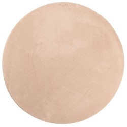 vidaXL Alfombra de pelo corto suave lavable HUARTE rosado Ø 120 cm