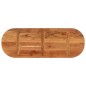 vidaXL Tablero de mesa ovalado madera maciza de acacia 110x40x2,5 cm