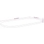 vidaXL Tablero de mesa ovalado madera maciza de acacia 90x40x3,8 cm