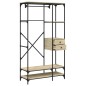 vidaXL Armario cajones madera ingeniería roble Sonoma 100x40x180 cm