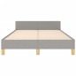 vidaXL Estructura de cama con cabecero de tela gris claro 120x200 cm vidaXL Estructura de cama con cabecero de tela gris claro 120x200 cm