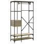 vidaXL Armario cajones madera ingeniería roble Sonoma 100x40x180 cm