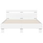 vidaXL Estructura cama con cabecero madera ingeniería blanco 120x200cm